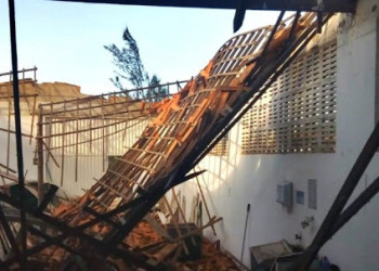 Desabamento de teto em galpão deixa seis trabalhadores feridos em Parnaíba